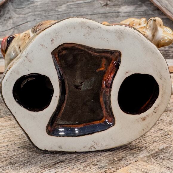 Vintage Hand Painted Glazed Ceramic Rooster with Sunflowers-Farmhouse-4.75” Tall - Picture 9 of 10